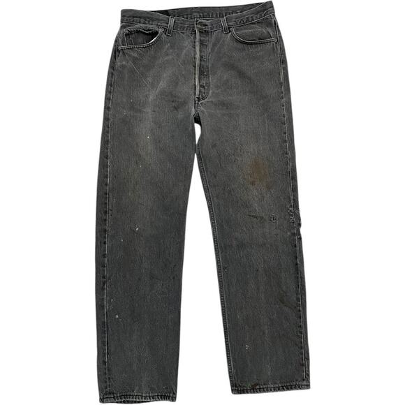 Levi’s 501 Faded Black USA Distressed Jeans - Picture 3 of 11